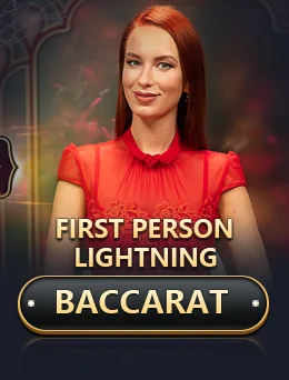 First Person Lightning Baccarat by Evolution - Baccarat cover image