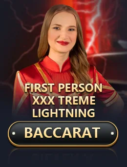 First Person Xxxtreme Lightning Baccarat by Evolution - Baccarat cover image