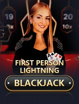 First Person Lightning Blackjack by Evolution - Blackjack cover image