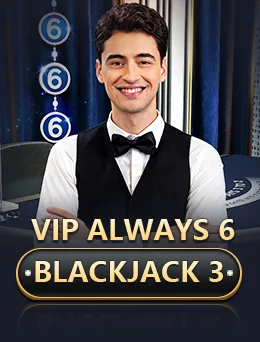 VIP Always 6 Blackjack 3 by Evolution - Blackjack cover image